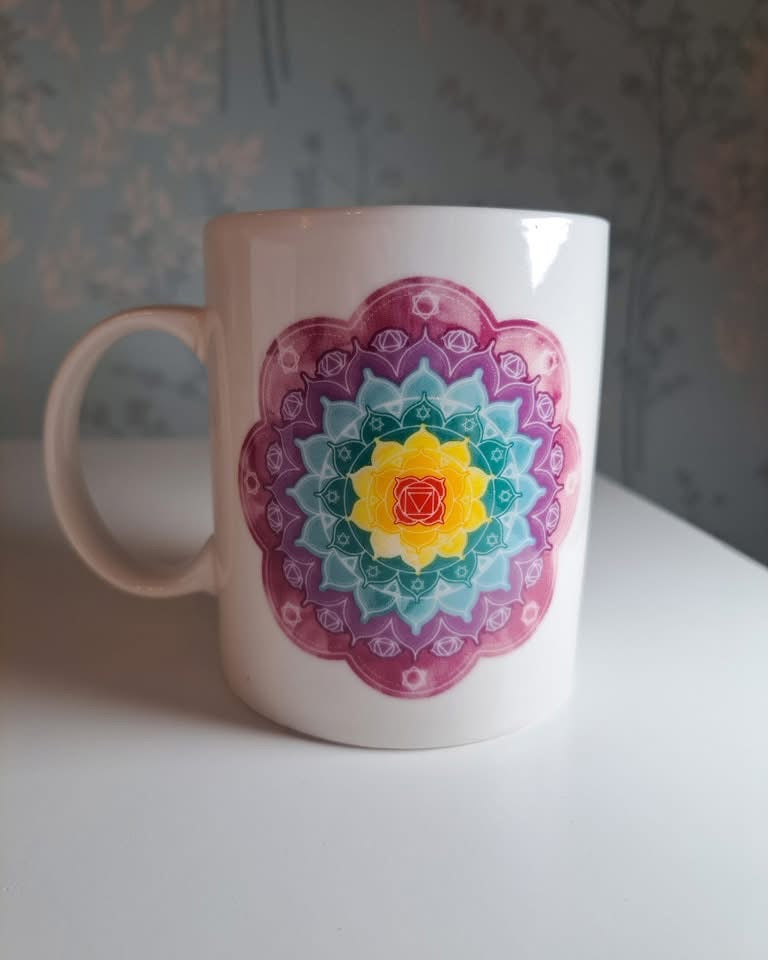 Chakra mandala mug