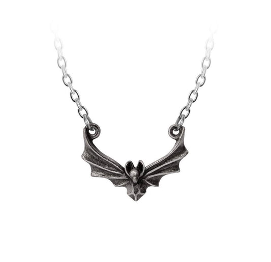 The attic pewter bat pendant by Alchemy England