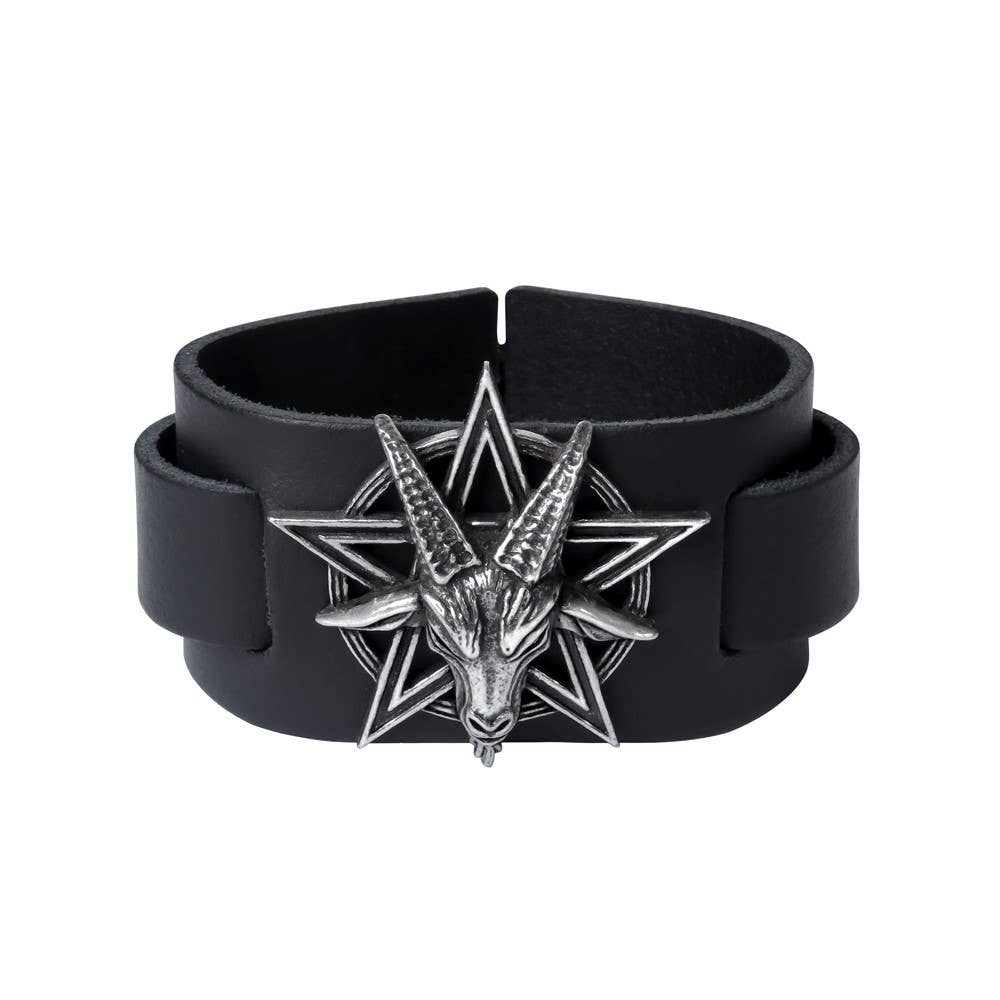 Baphomet (Leather Wrist Strap) Alchemy England
