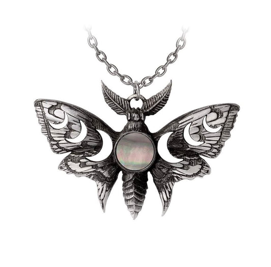 Lunar Moth pewter pendant by Alchemy England