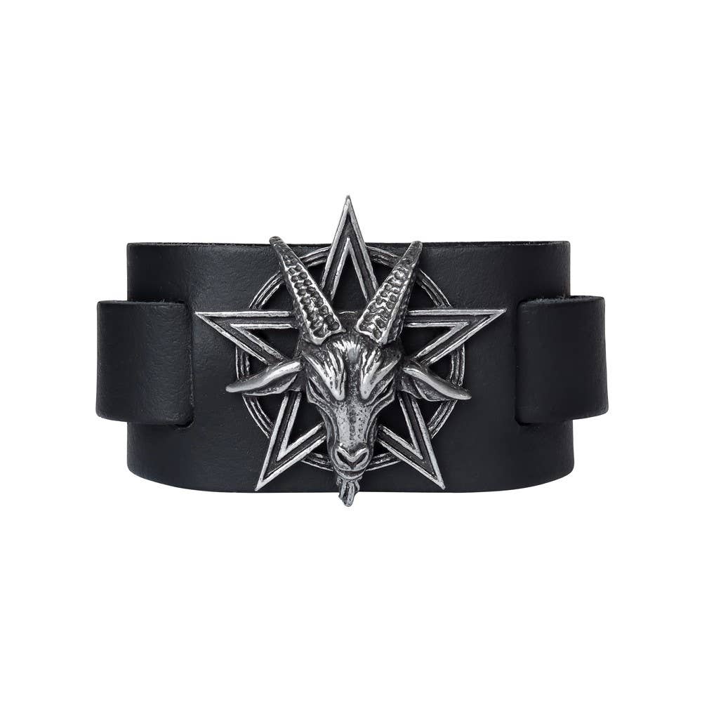 Baphomet (Leather Wrist Strap) Alchemy England