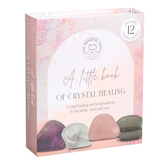 A little book of crystal healing gift set