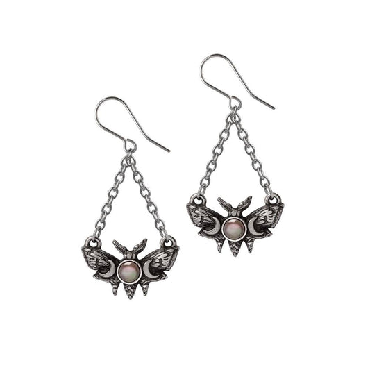 Lunar Moth (Dropper Earring Pair)