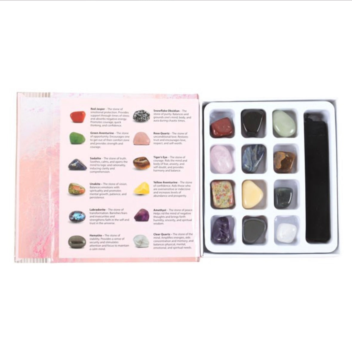 A little book of crystal healing gift set