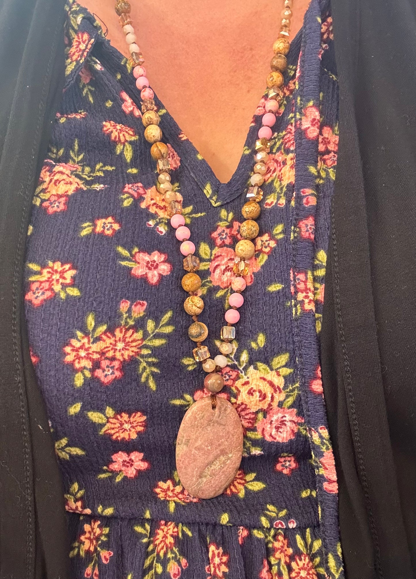 Rhodonite pendant