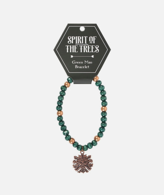 Spirit of the trees green man bracelet