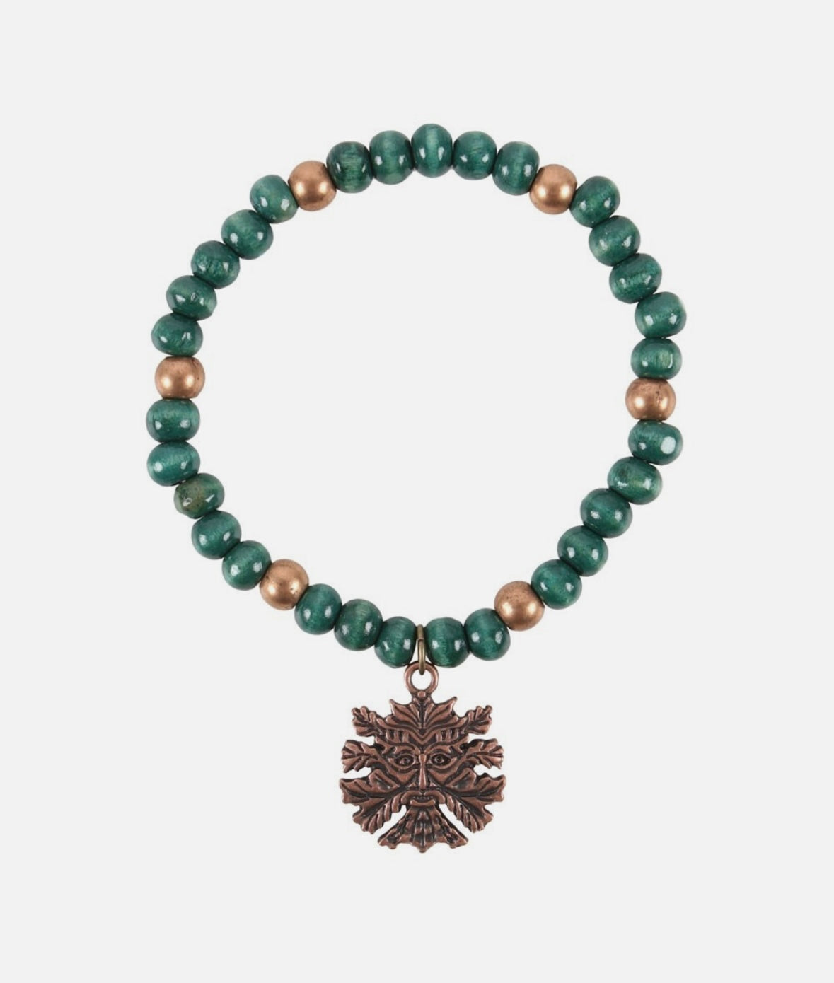 Spirit of the trees green man bracelet