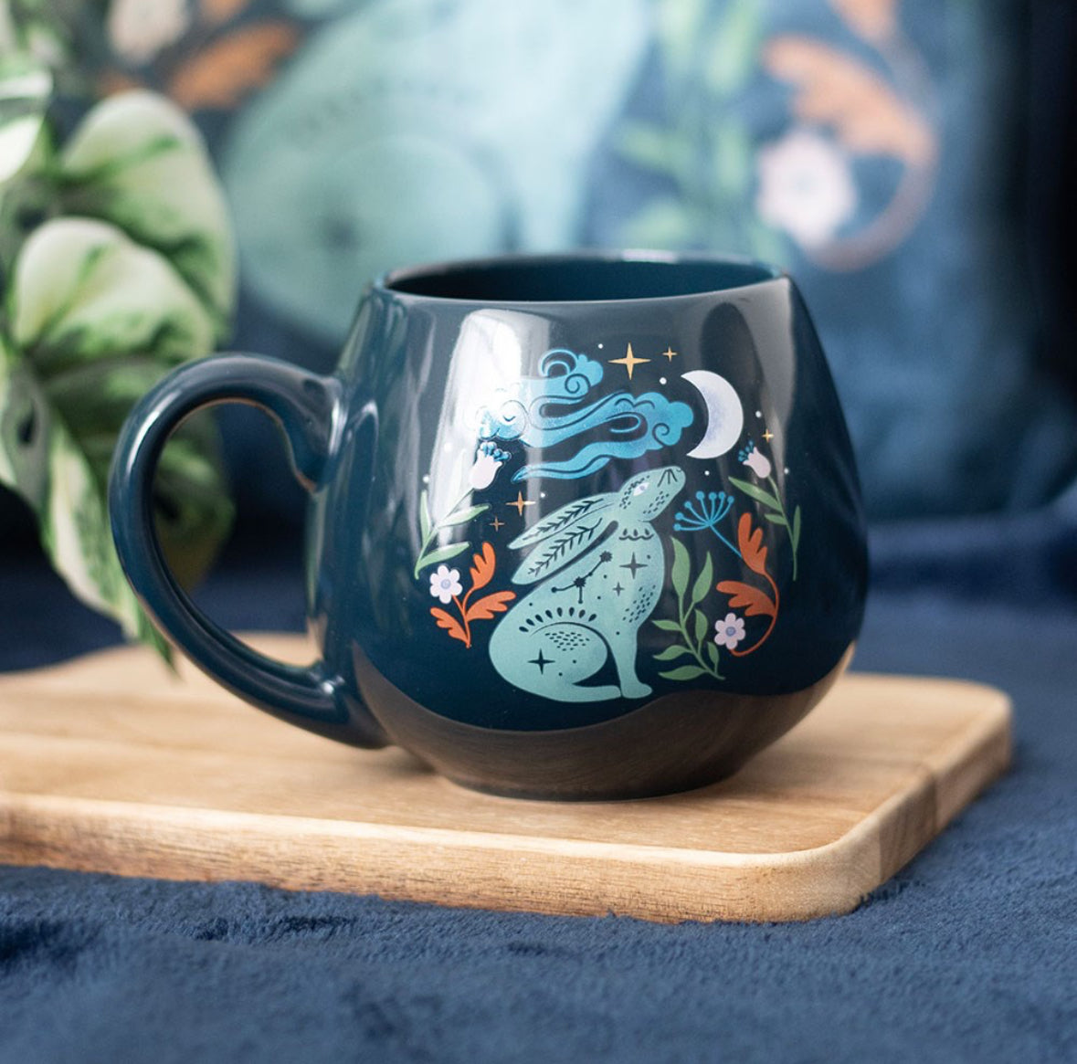 Midnight Hare rounded mug