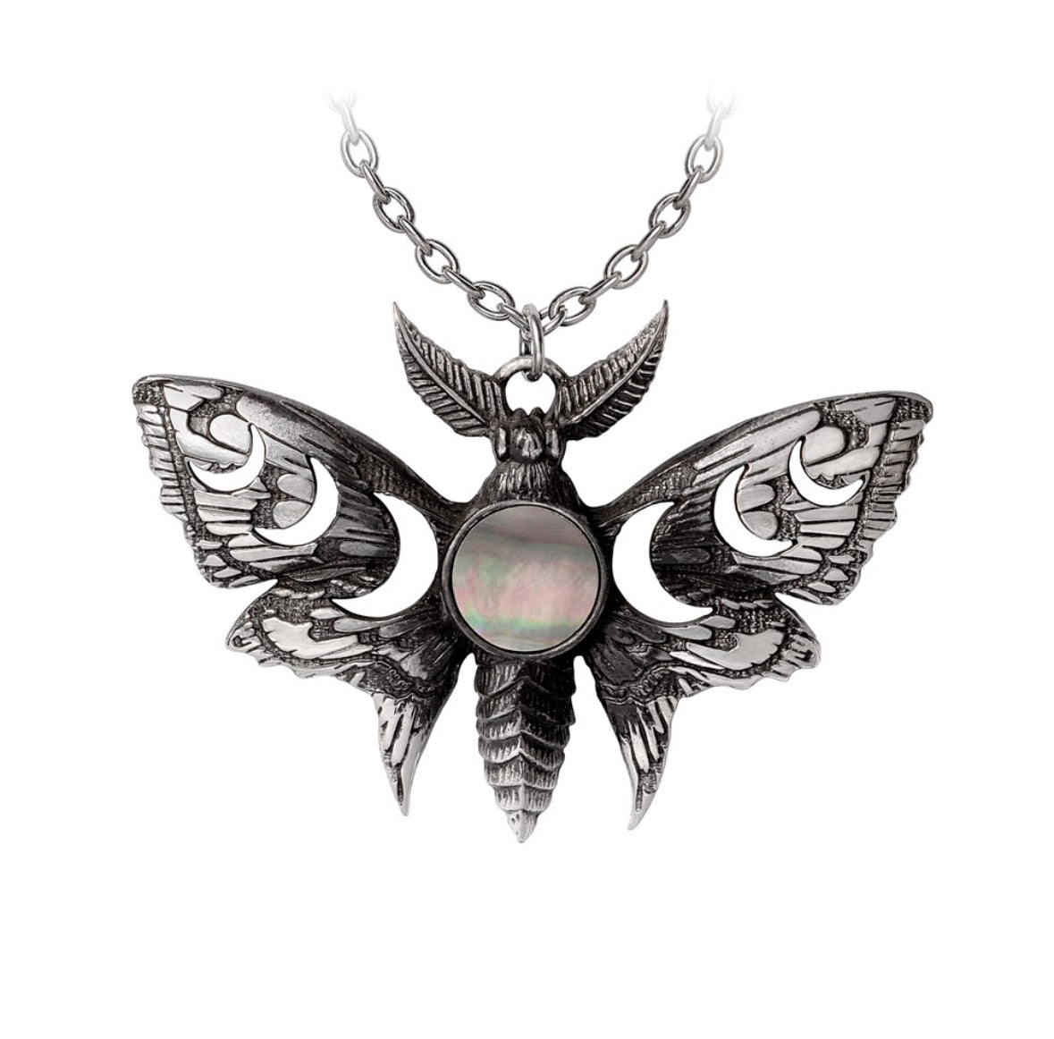 Lunar Moth pendant and necklace by Alchemy England