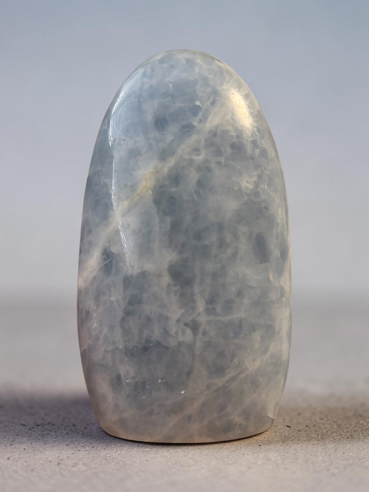 Blue calcite Freeform