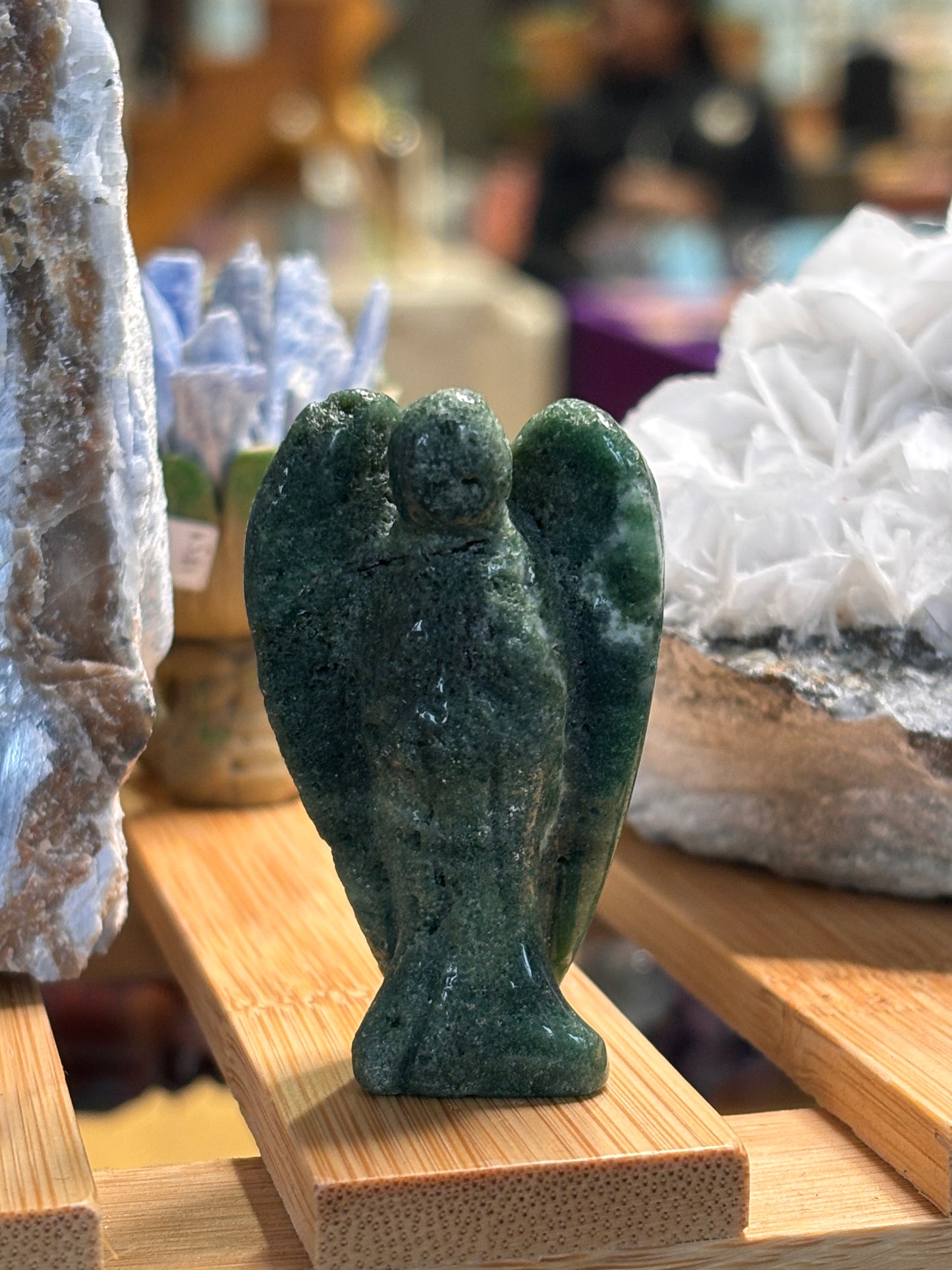 Various mini crystal angel carvings