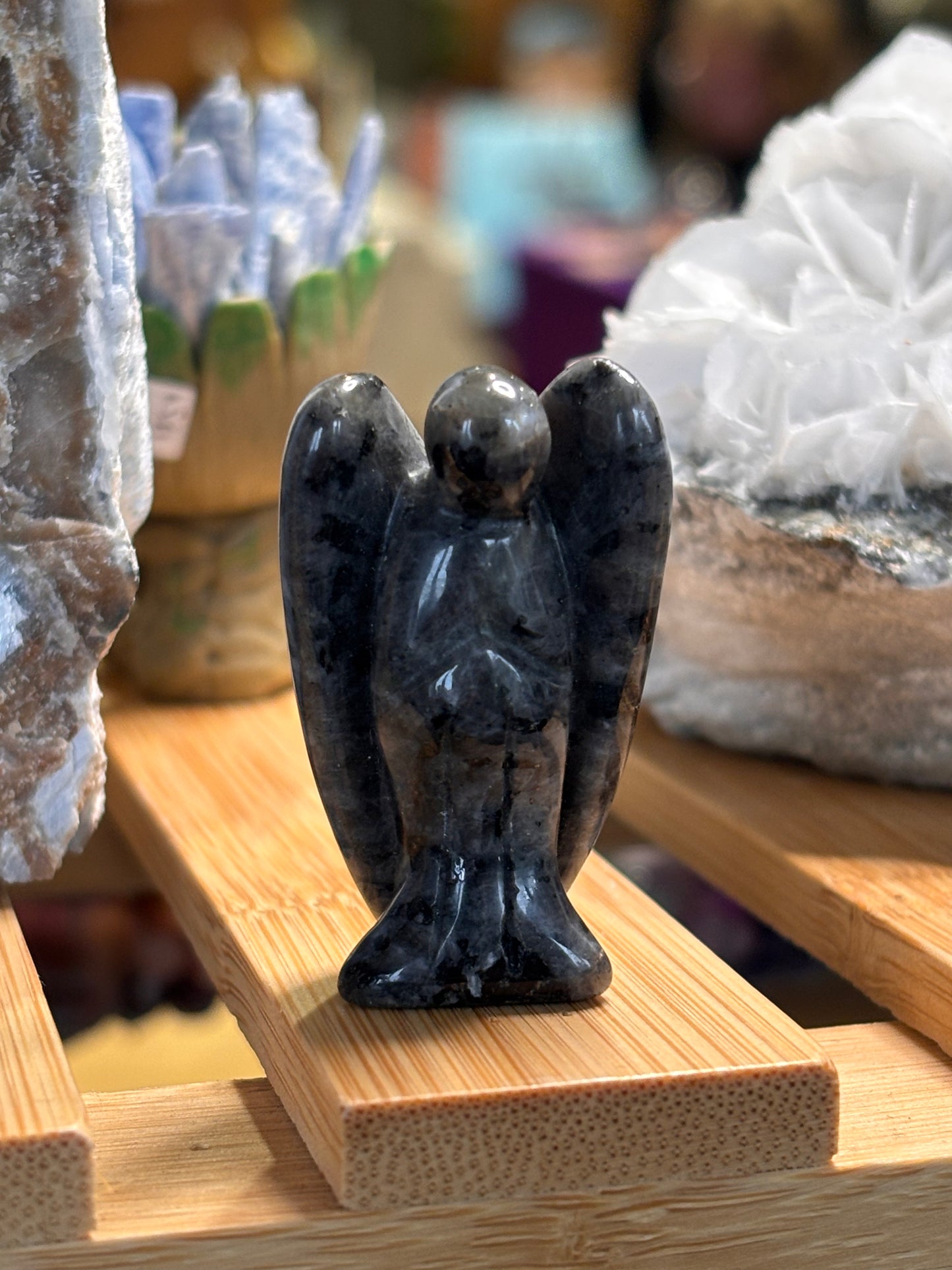 Various mini crystal angel carvings