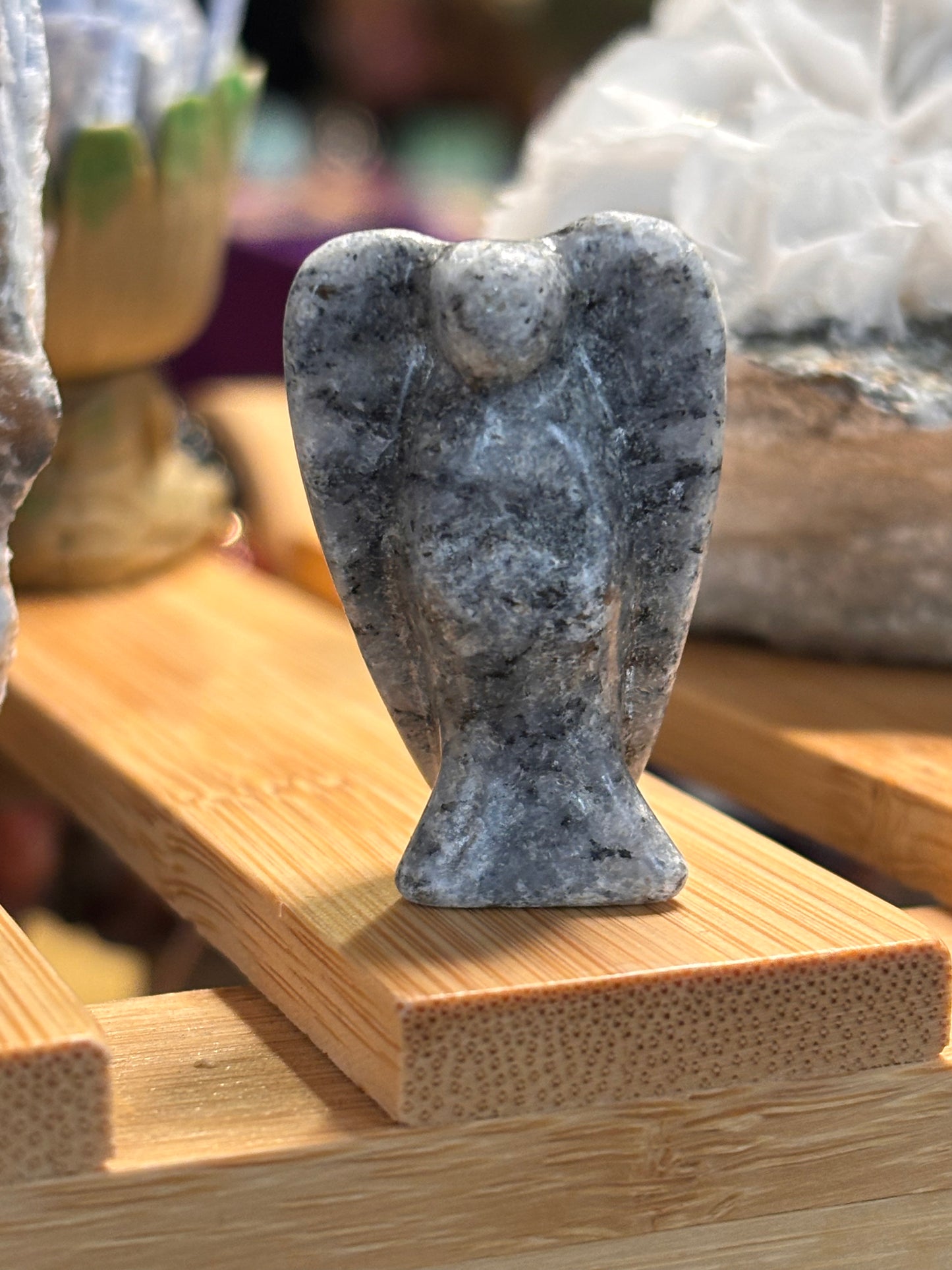 Various mini crystal angel carvings