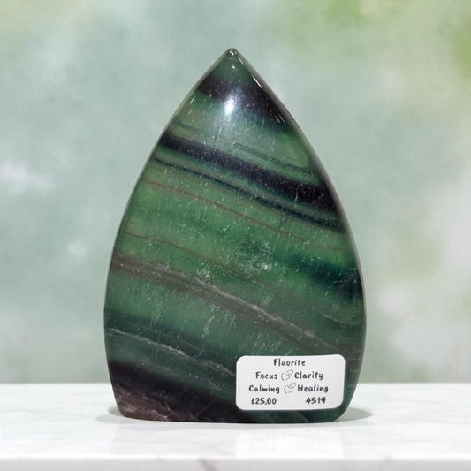 Fluorite teardrop Freeform