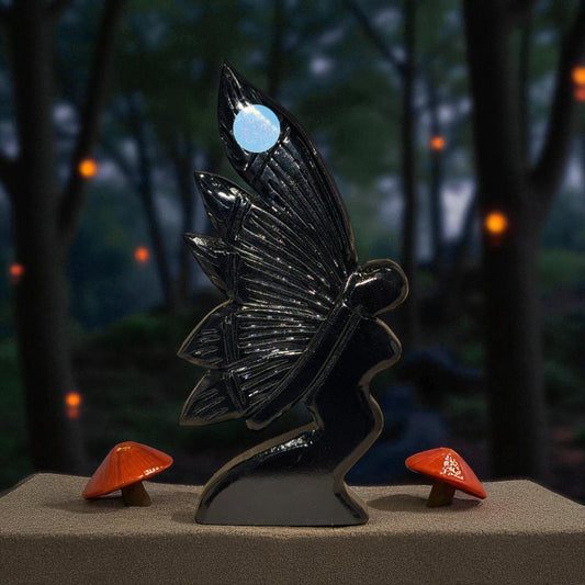 Black Jade freestanding fairy angel