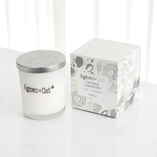 Agnes + Cat Vintage Gardenia  Votive candle