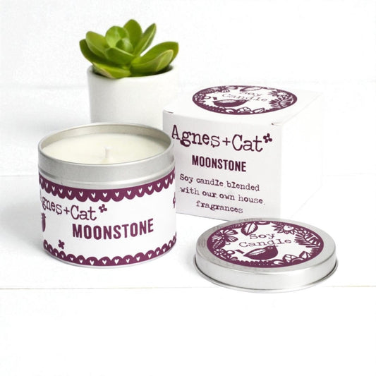 Agnes + Cat soy wax tin candles