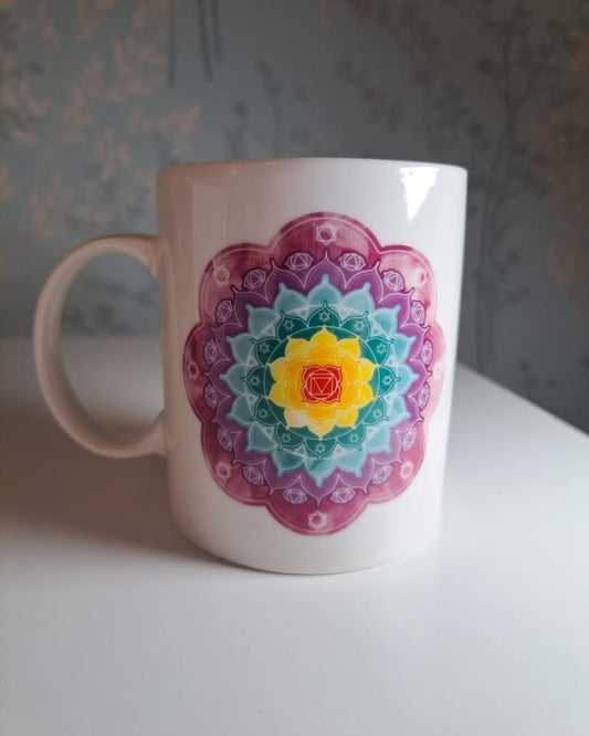 Chakra mandala mug