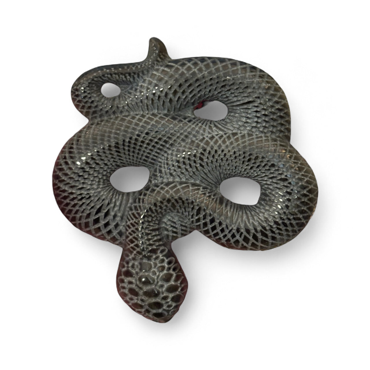 Golden sheen obsidian snake