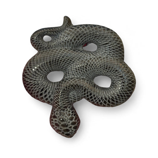 Golden sheen obsidian snake