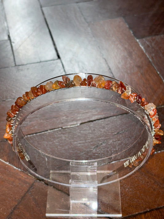 Carnelian Chip Hair Band