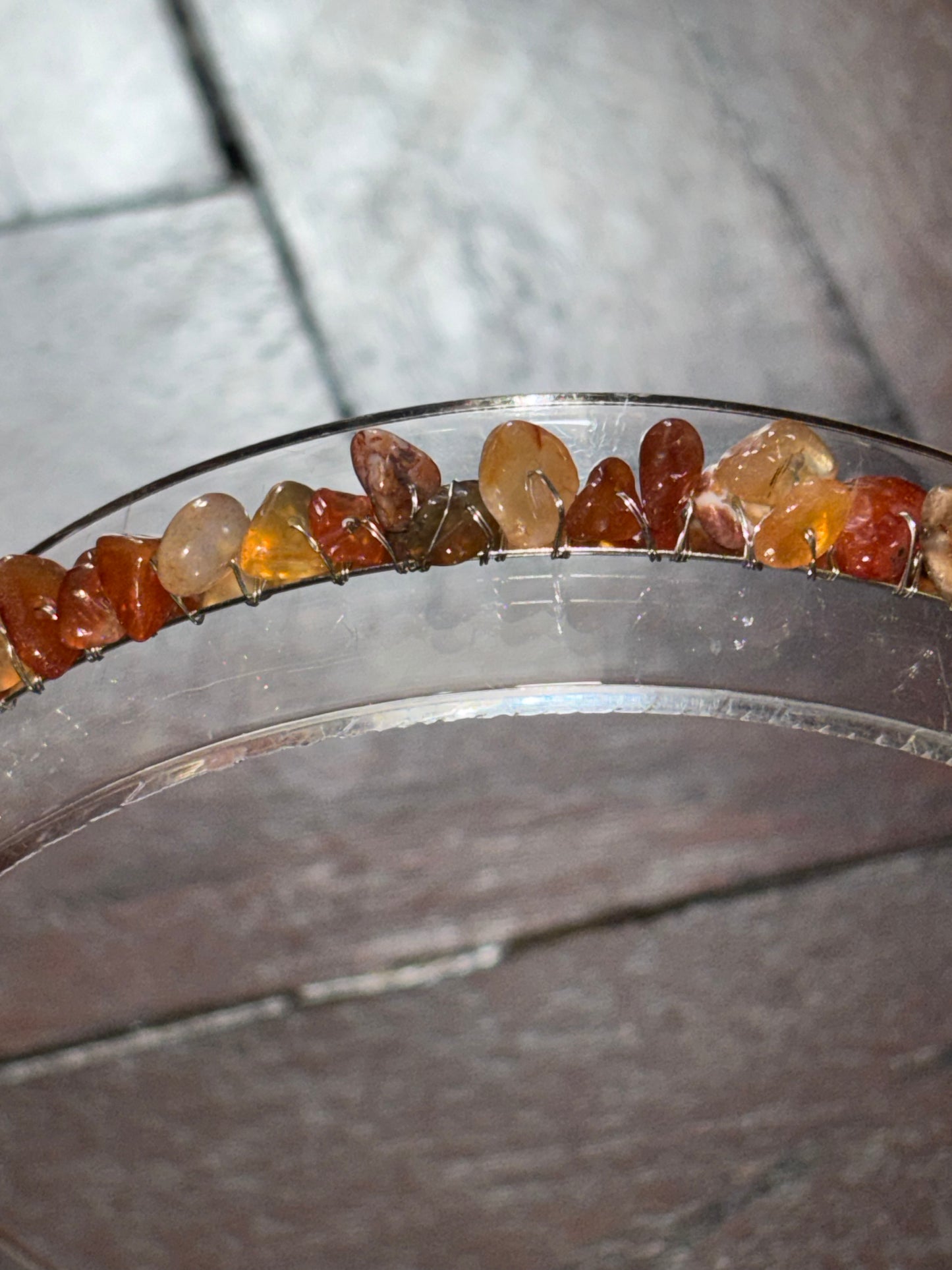 Carnelian Chip Hair Band