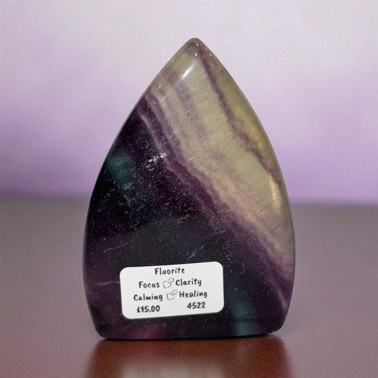 Fluorite teardrop freeform