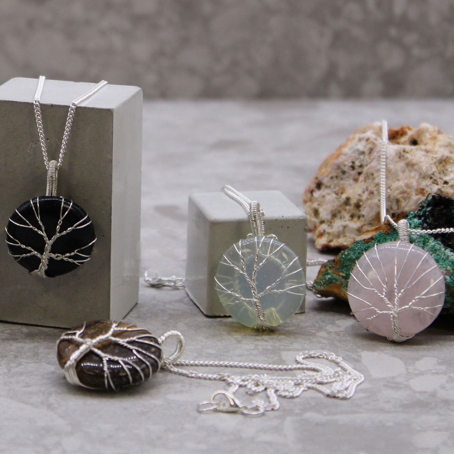 Tree of Life Necklace - Opalite