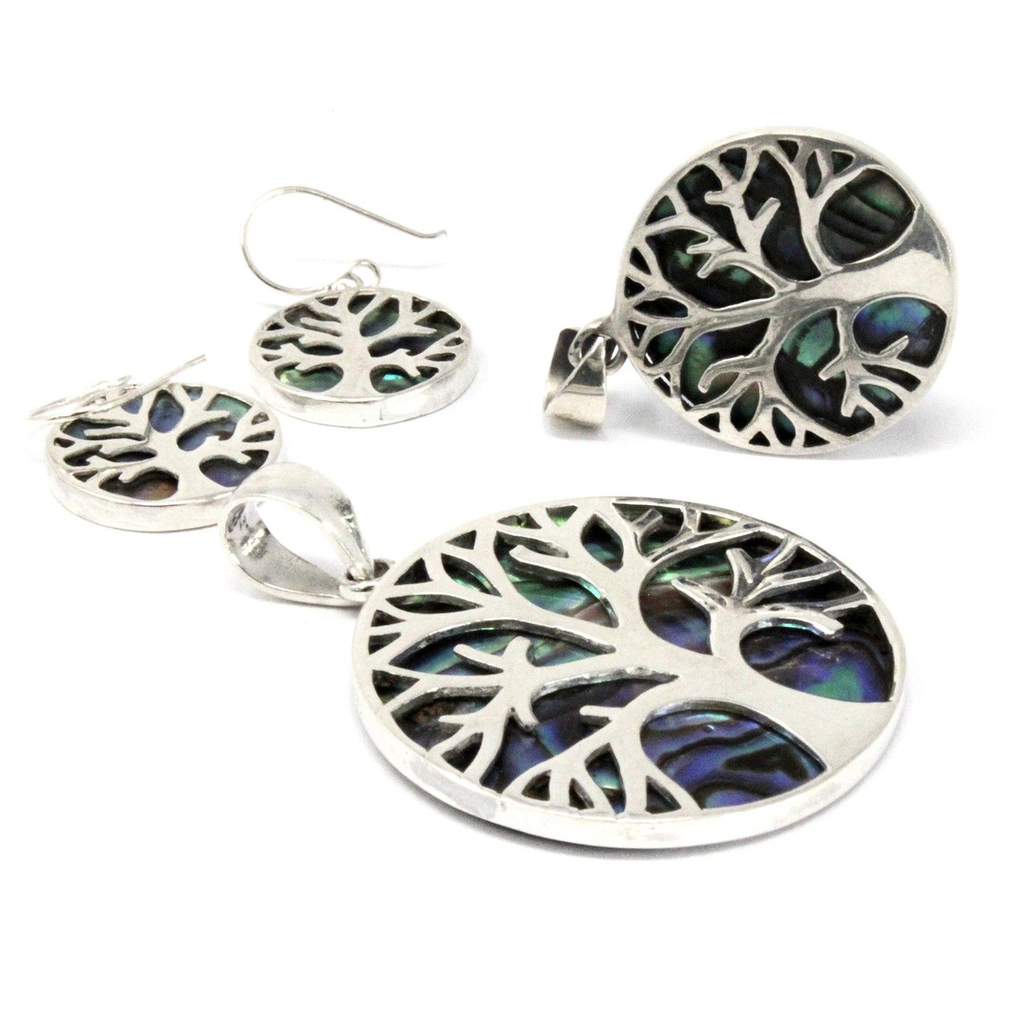 Tree of Life Pendant 22mm - Abalone