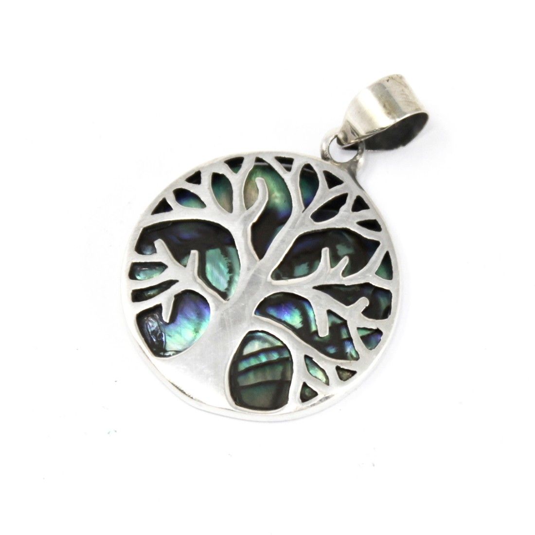 Tree of Life Pendant 22mm - Abalone