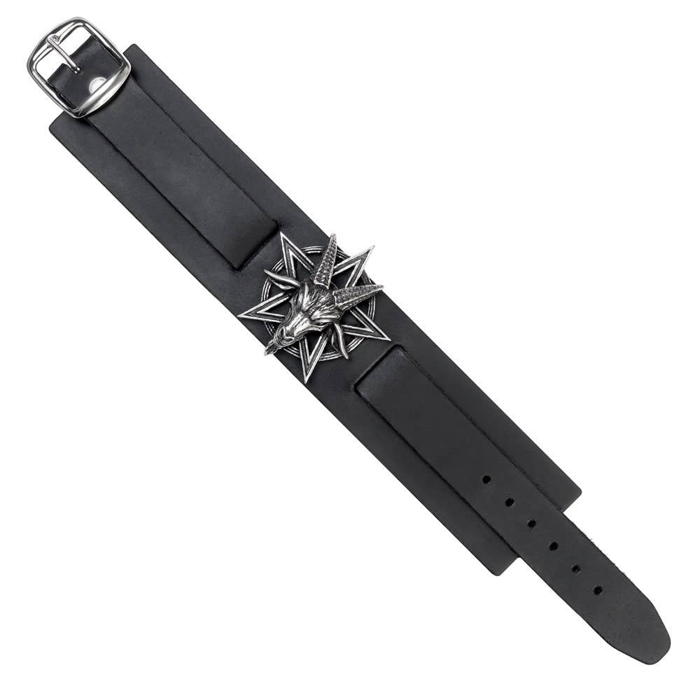 Baphomet (Leather Wrist Strap) Alchemy England